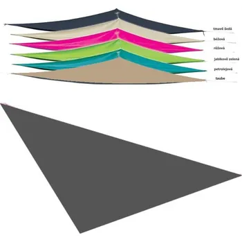 Slunečník Trojúhelníková plachta proti slunci 3,6 x 3,6 x 3,6 m antracit Varianta: antracit