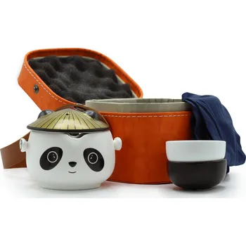 Konvice na čaj AWM Čajová Souprava Kung Fu Panda - Dva Šálky - Cestovní Balíček 1ks 1