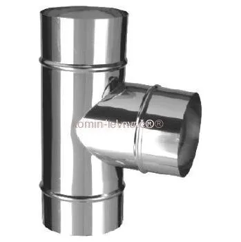 Komín Nerez T-kus 87 st. hrdlo na flexi hadici 160/0,6mm