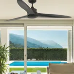 FARO BARCELONA LED stropní ventilátor Tonic, tmavě hnědá - připojovací skříňka - Ø 14 cm, výška 5,5 cm; délka křídla 67,3 cm; kryt motoru - Ø 18 cm, výška 19 cm LED celkem 15 W - Doprava zdarma