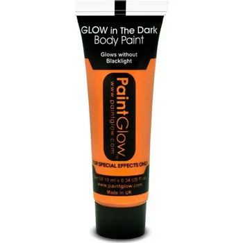 kreativní sada Barvy na obličej - svítící ve tmě - 13 ml oranžová "orange"