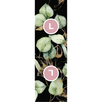 Velikostní štítek na oblečení set 10ks - eukalypt černý L