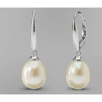 Náušnice Prosperk Náušnice ocelové s perlami oválné S1329