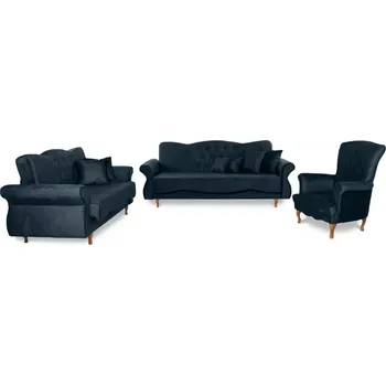 Sedací souprava Sedací souprava Panama 3+2+1, modrá (monolith 77)