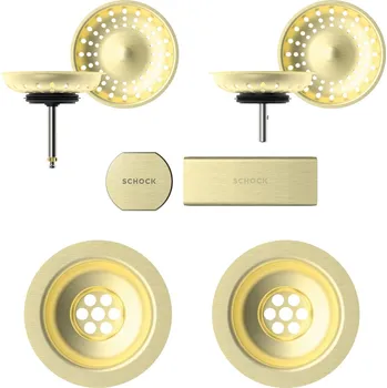 Granitový dřez Schock viditelné části White gold 400067WGO