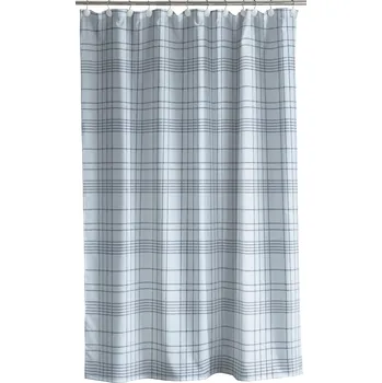 Sprchový závěs Södahl, Koupelový závěs Tartan 180 x 200 cm jasnomodrý - Formadore