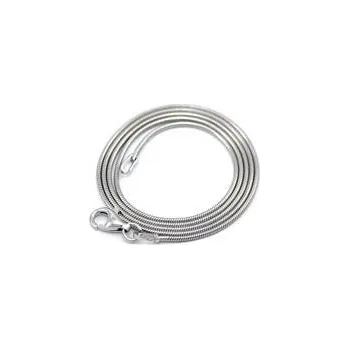 Řetízek Prosperk Řetízek ocelové lanko stříbrné 45cm S1472