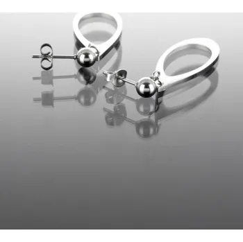 Náušnice Prosperk Náušnice hladké ocelové kapky S2581