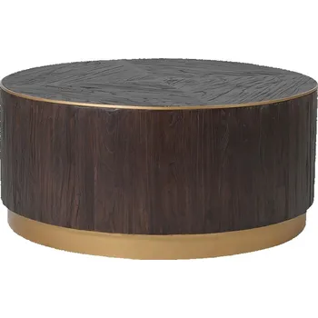 Barový stolek Luxusní art-deco konferenční stůl Coppe 100cm kulatý