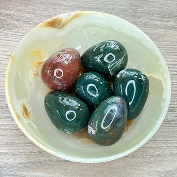 Achát indický vajíčko bytová dekorace 5 cm cca 3,5 x 5 cm