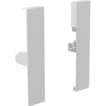 Nábytkové kování Úchyt předního plátu VERTEX pro vnitřní box výška 131 mm, bílý