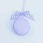 CircusMind Řetízek s přívěskem Fimo - fialková makronka s mašlí S0810