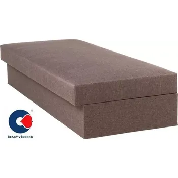 Postel Čalouněná válenda s úložným prostorem Erik II - pružinová, hnědá - č.142