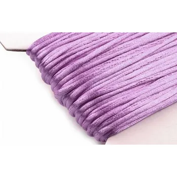 Saténová šňůra Ø2 mm levandulová 25m