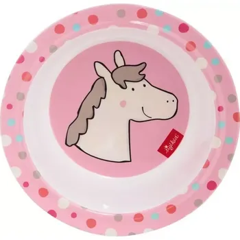 Sada nádobí Melaminová miska baby mistička HOPPE DOT kůň (15,5cm) sigikid