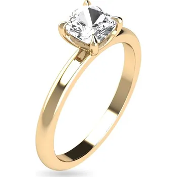 Prsten Obruč ze žlutého zlata solitaire pro 0,7ct diamant Sheridan, 14K CSTM1-070 + dárkové balení LUXUS zdarma