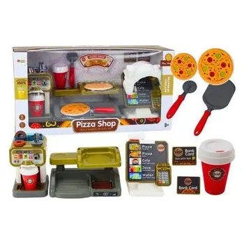 Dětská kuchyňka Zestaw sklep pizza ekspres napoje kasa fiskalna