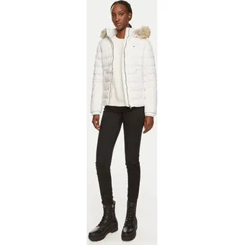 Pánské oblečení Tommy Jeans Vatovaná bunda Basic DW0DW18312 Bílá Slim Fit 1XL