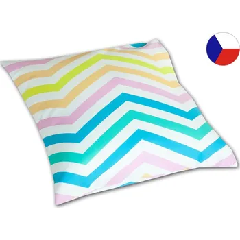 Povlak na dekorativní polštářek Luxusní saténový povlak na polštář 40x40 Duha multicolor