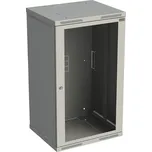 Rozvaděč nástěnný SENSA 21U 600mm, dveře sklo, RAL 7035, SENSA-21U-66-11-G