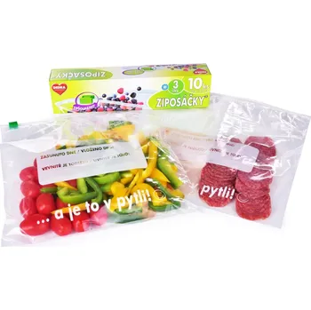 Sáček na potraviny ZIPOSÁČKY® | 10 ks | potravinové sáčky se zipem 3 L Dedra
