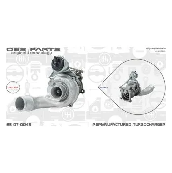 Turbodmychadlo Dmychadlo, plnění RENAULT, 7700107795, 7700108030, 7700108948, 7700111747, 7700115414, 7700872574, 7701352783, 7701352852, 7701352862, 7701470381, 7701471097, 7701471634, OES, ES-07-0046