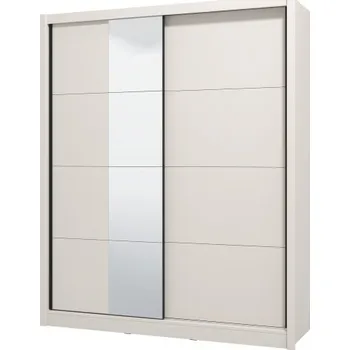 Šatní skříň Posuvná šatní skříň se zrcadlem 180 Gally - béžová