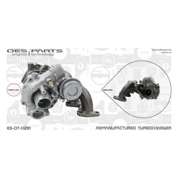 Turbodmychadlo Dmychadlo, plnění, , 03C145701B, 03C145701BV, 03C145701BX, 03C145701G, 03C145701GV, 03C145701GX, 03C145701K, 03C145701KV, 03C145701KX, 03C145701Q, 03C145701QV, OES, ES-07-0291