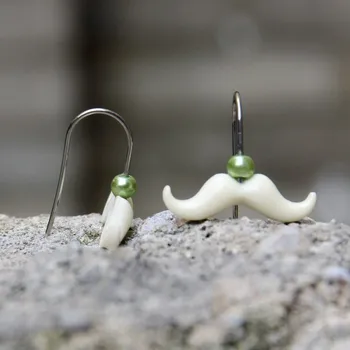 Náušnice CircusMind Náušnice Fimo knírky S2715