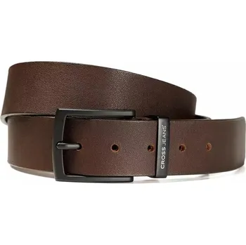 Pánské tričko Cross pánský kožený pásek 0629K-020 hnědý Velikost: 95