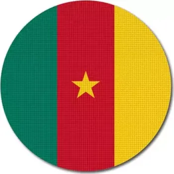Vlajka Pelisport Kamerunská vlajka kulatá ø 45 mm