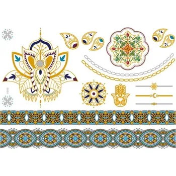 Odstranitelné tetování Metalické dočasné tetování č.24