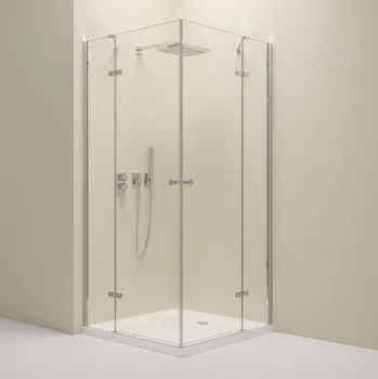 Erga Bern Double, sprchový kout s 2-křídlými dveřmi 100(dveře) x 120(dveře) x 195 cm, 6mm čiré sklo, chromový profil, ERG-V02-BERN-D100D120-CL-CR