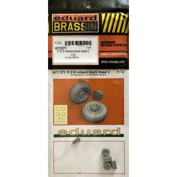 Plastikový model BRASSIN 1/72 P-51D wheels block tread 2 (EDU)