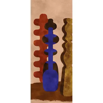 Tapeta Masureel Vliesová fototapeta na zeď, vázy, hnědá, DGPOT1021-260, Terra, Masureel, velikost 1,06 x 2,6 m