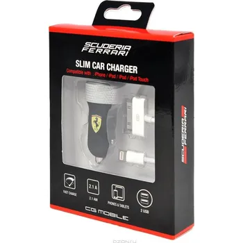 F1 officilal Auto nabíječka Iphone Scuderia Ferrari černá