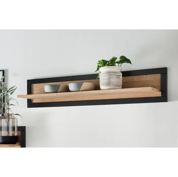 police Dubová police do obývacího pokoje Carson šířka 120 cm