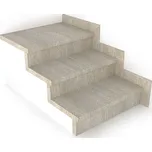 Schodový nášlap / profil TOPSTEP Flex Dub alabaster 1200 × 340 × 11 mm