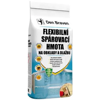 Spárovací hmota Den Braven Flexibilní spárovací hmota na obklady a dlažbu šedá