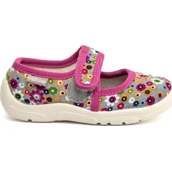 Dívčí obuv Dětské bačkory Oldcom TILDA 26 Šedá, Růžová, Bílá