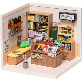 3D puzzle robotime miniatura domečku fascinující knihkupectví