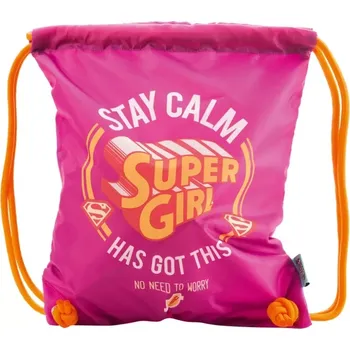 Školní batoh Baagl Supergirl Stay calm A-4451 140 L růžová