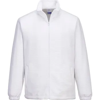 pracovní mikina PORTWEST Mikina ESD AS26 na zip, fleece, antistatická POR-AS26WHRXXL 2XL Bílá