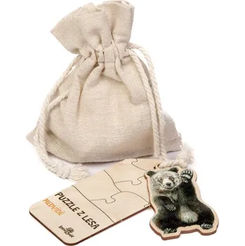 Puzzle Lesní svět | Puzzle z lesa mláďata - Medvídě