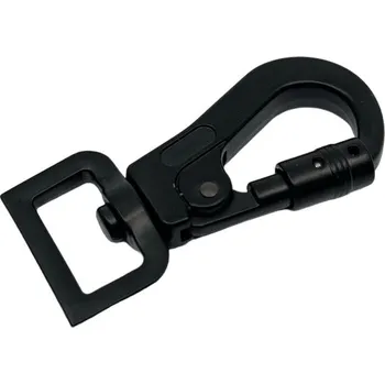 Černá otočná karabina EDGAR