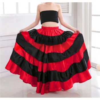 Dívčí sukně Dívčí taneční Flamenco orient sukně Iris L Rozpětí 360°