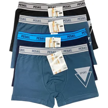Pánské spodní prádlo PeSaiL Chlapecké boxerky MIX barev a vzorů Pesail-HU1125 (4 ks v balení ) Barva: Mix barva, Velikost: 15-16 let (vel.172-178)