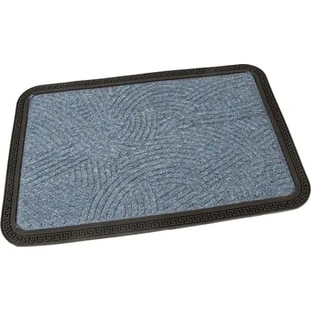 Rohožka Modrá textilní vstupní rohož Chaos - 60 x 40 x 0,8 cm (70996602) FLOMAT
