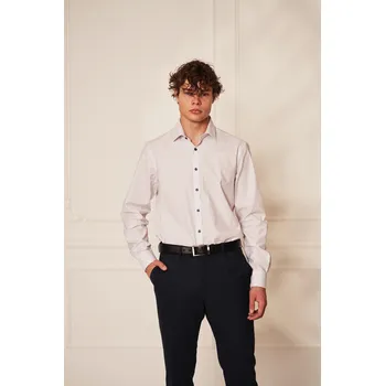 Pánské kalhoty Pánské kalhoty 13D051 K 50 Barva: Modrá, Velikost: 44, Střih: SLIM FIT