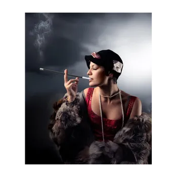 Ozdoba do vlasů Charleston retro držák cigaretový